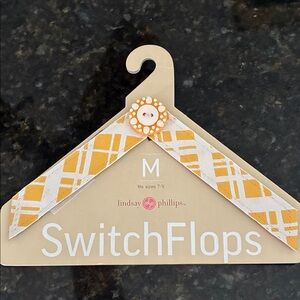 Lindsay Phillips Yellow and White Sandal Straps